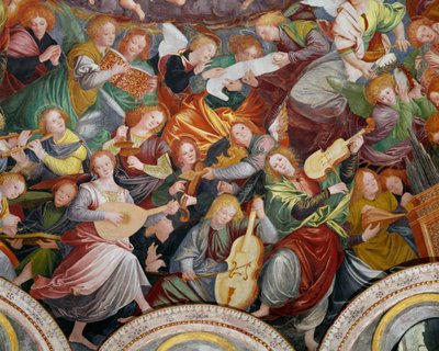 The Concert of Angels (detail) by Gaudenzio Ferrari